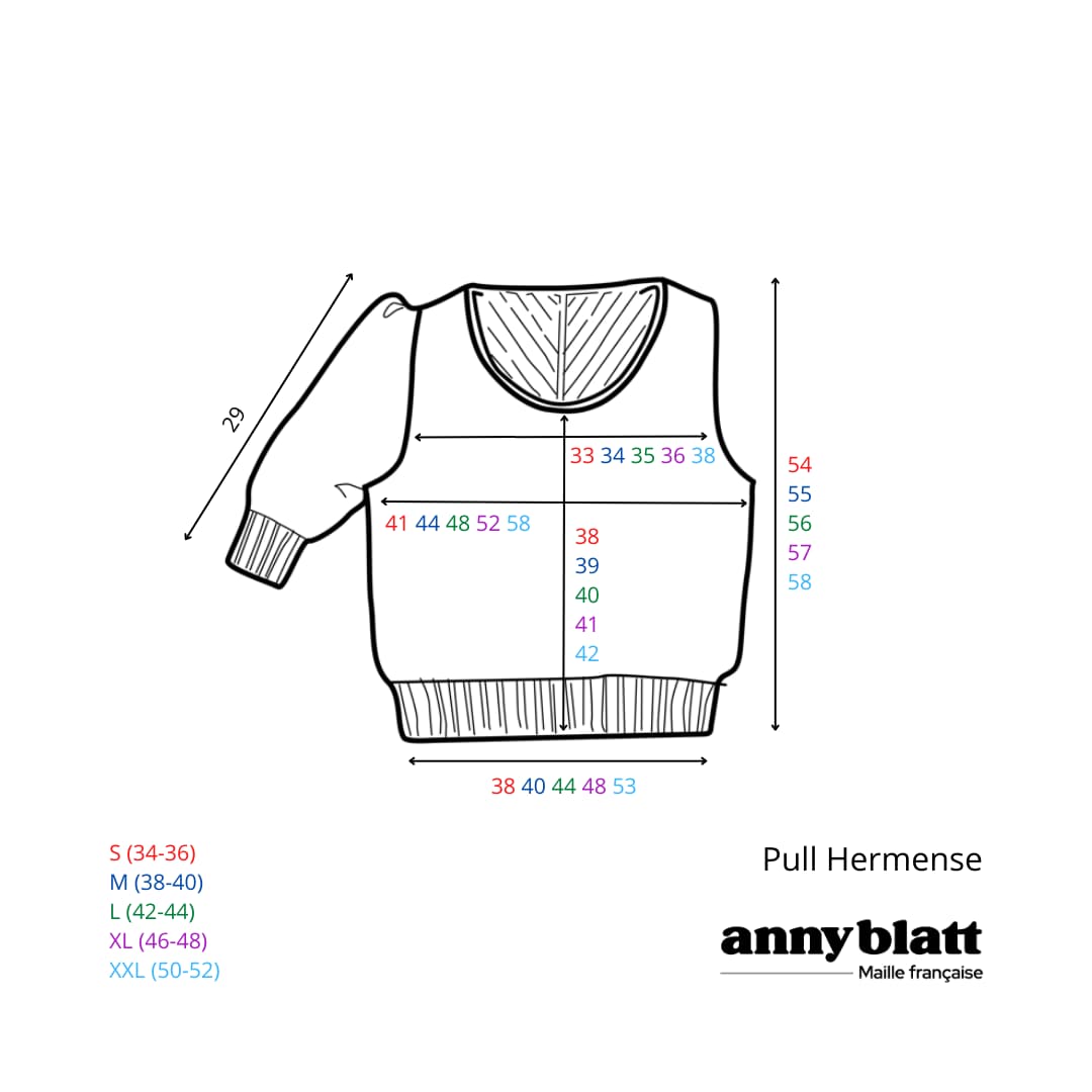 Pull Hermense à tricoter.