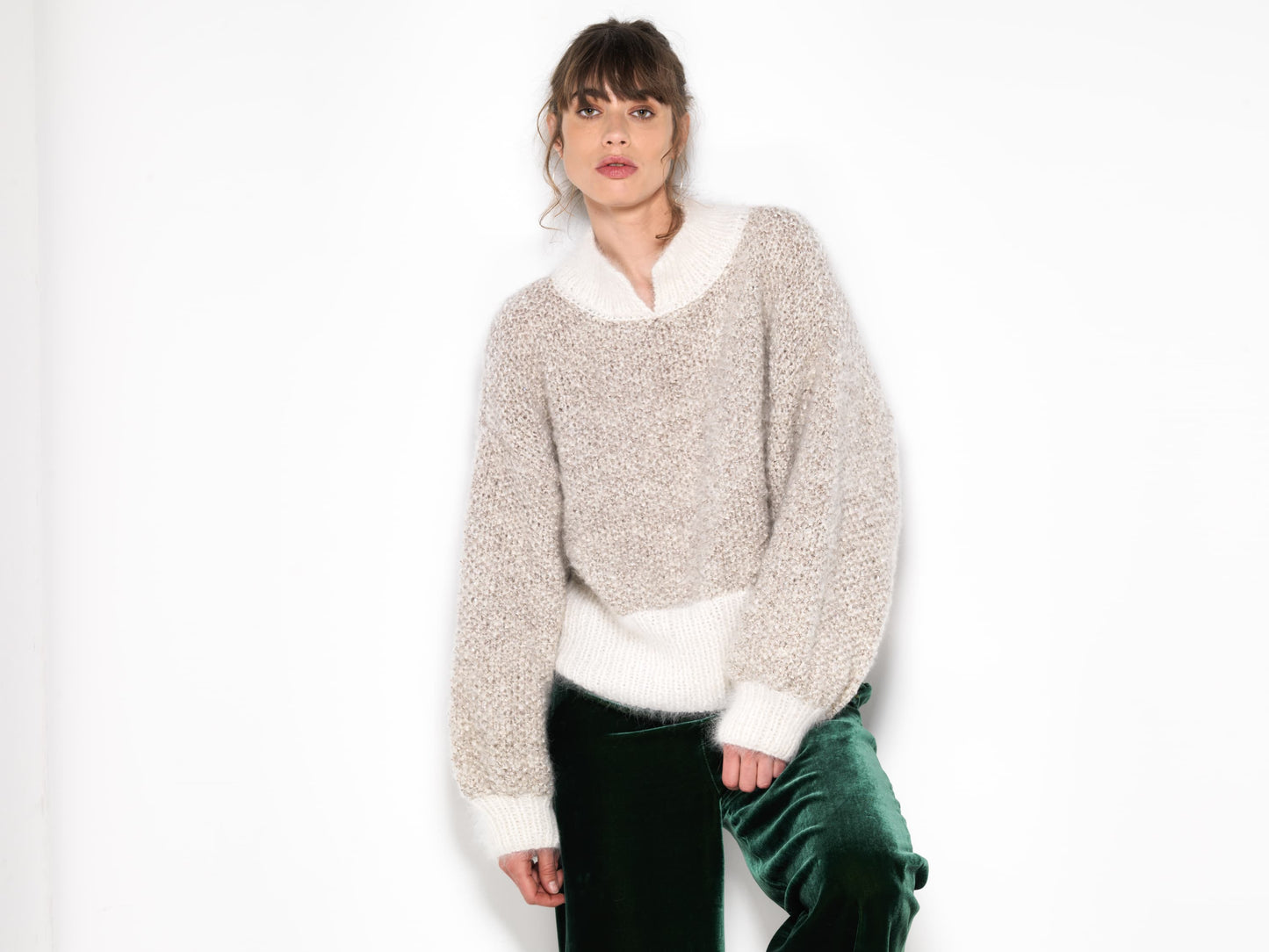 Pull Becky à tricoter.
