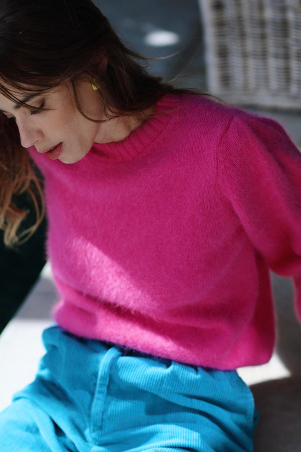 Charger l&#39;image dans la galerie, Pull Alix Angora Rose Sorbet
