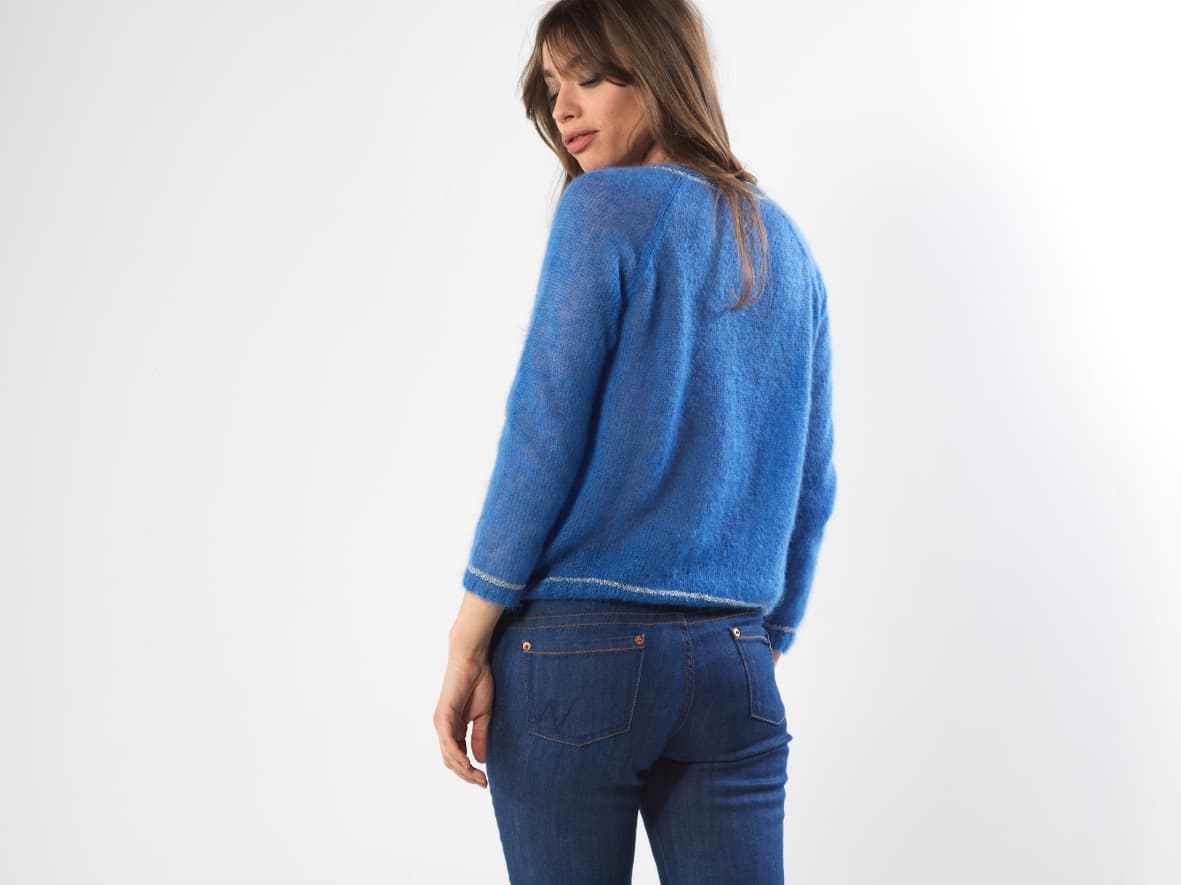 Cardigan Cassiopée à tricoter.