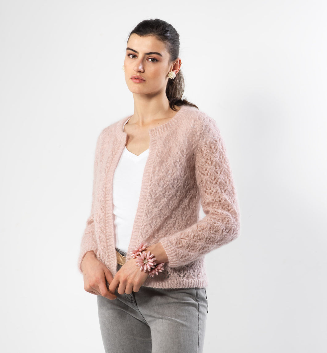 Modele Tricot Pull Mohair et Soie Fanny - la Ferme d'Auré