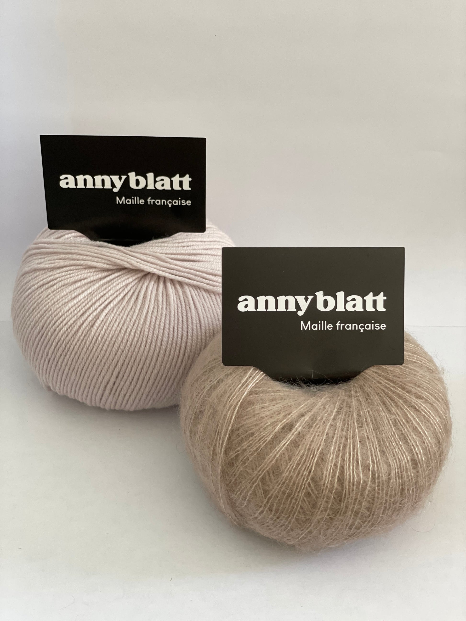 pelote mohair et mérinos Dune et sable baby blatt extra fine et honey moon