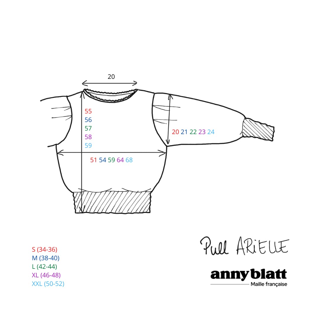 Pull Arielle à tricoter