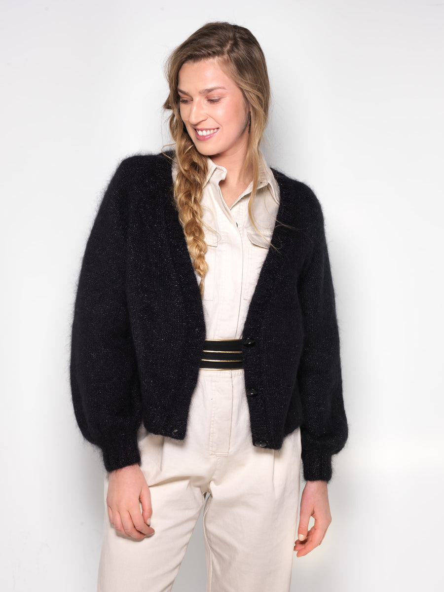 Gilet Boléro Blanc En Angora & Soie - Marque JULIA D'Anny Blatt - Taille 38/40 - NEUF