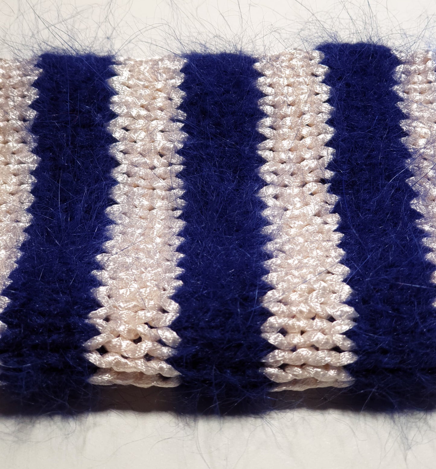 Tricot angora Marine naturel alpha
