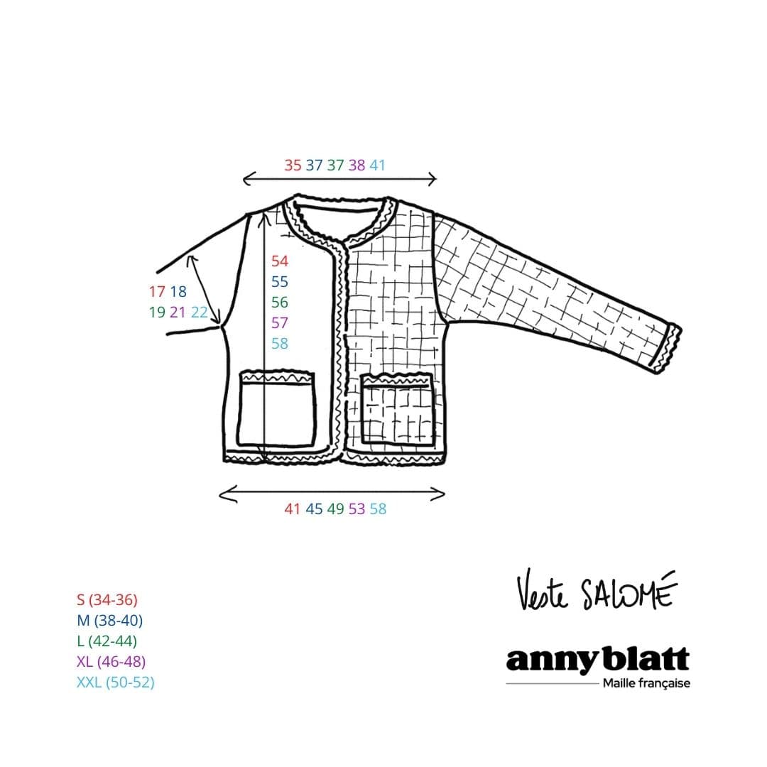 Veste Salomé à tricoter.