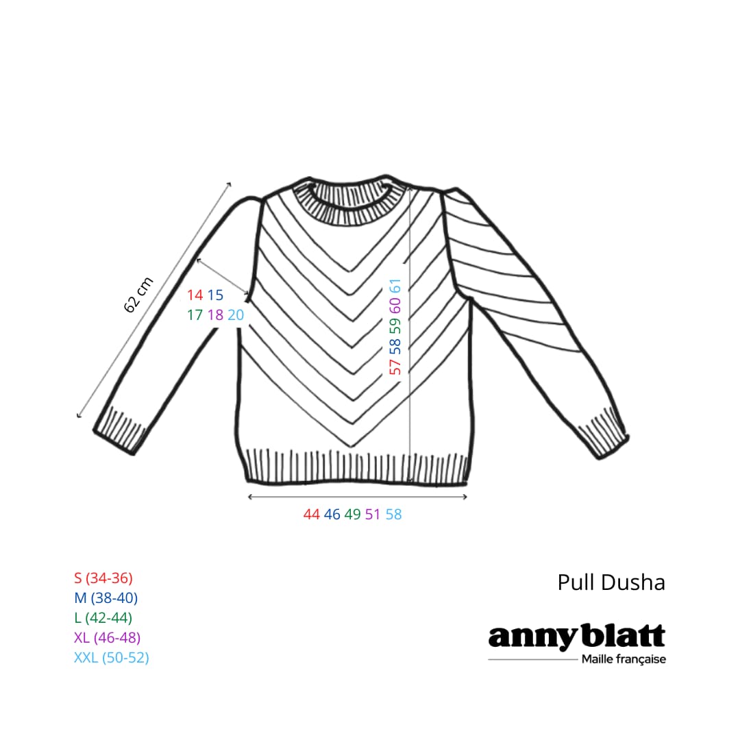 Pull Dusha à tricoter.