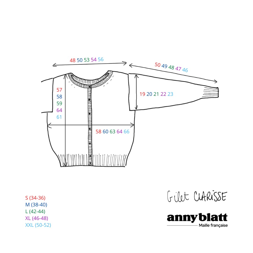 Cardigan Clarisse à tricoter.