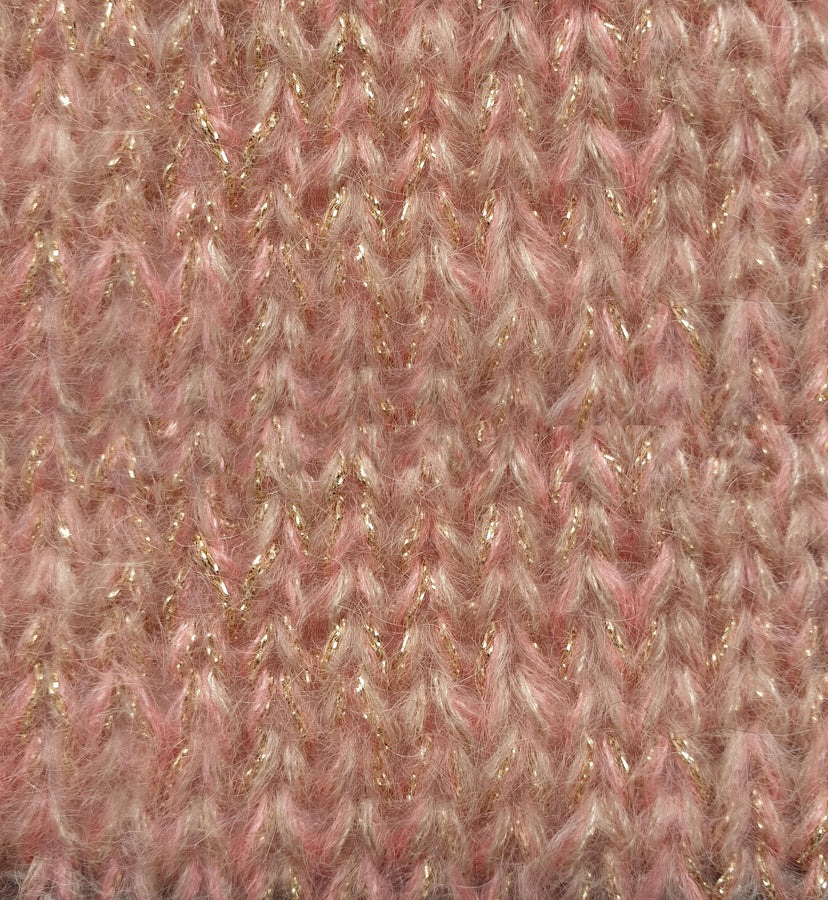 Charger l&#39;image dans la galerie, Pull mohair et soie à tricoter saumon Shery.jpg
