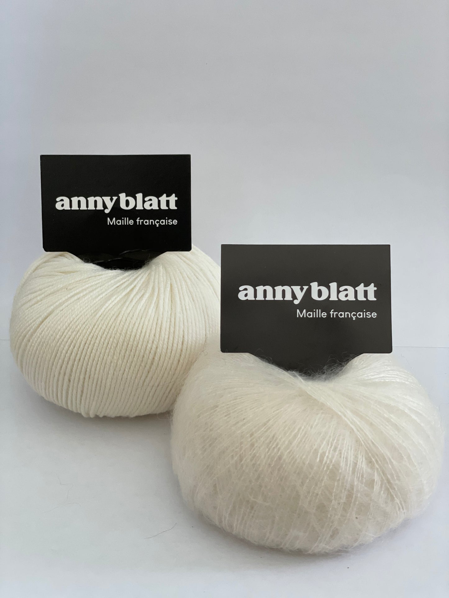 Pelote mohair et mérinos naturel honey moon et mérinos