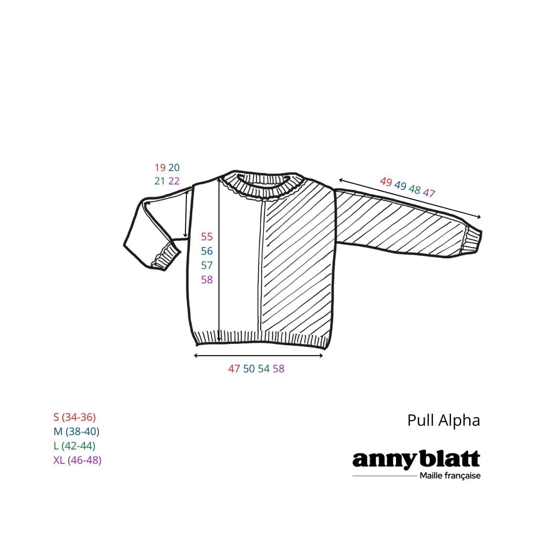 Pull Alpha à tricoter.