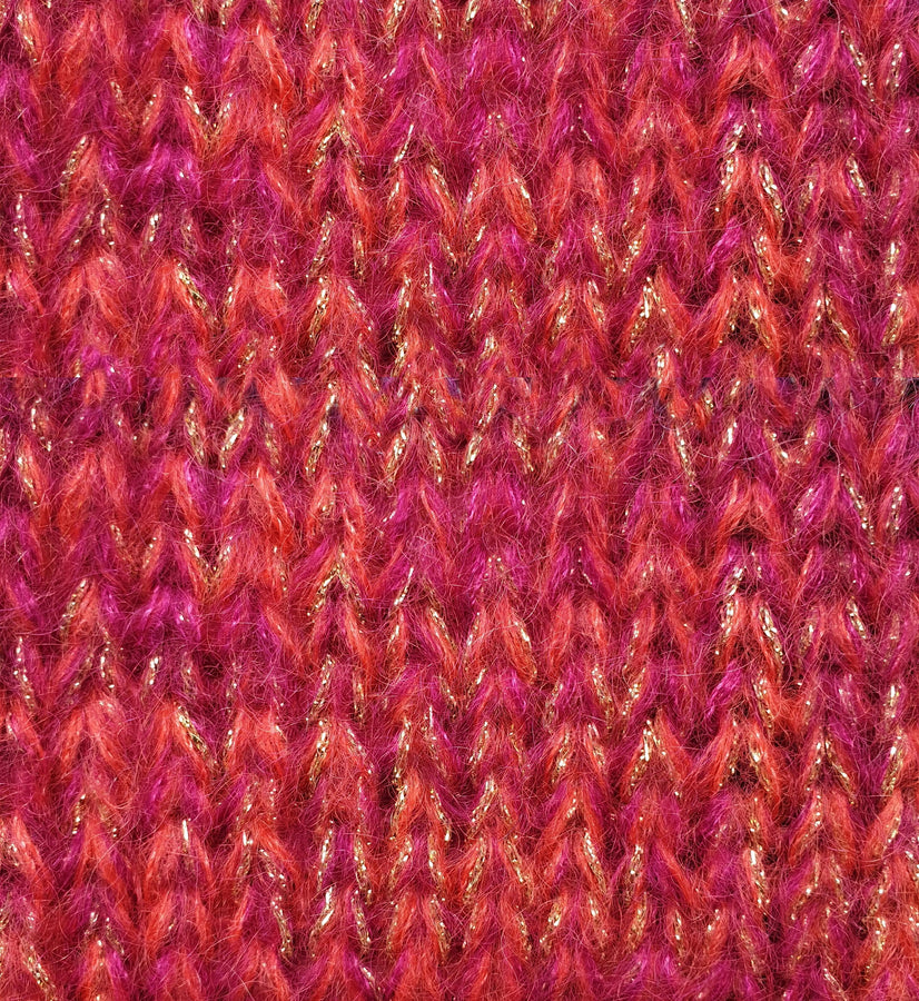 Charger l&#39;image dans la galerie, Pull mohair et soie à tricoter framboise Shery.jpg
