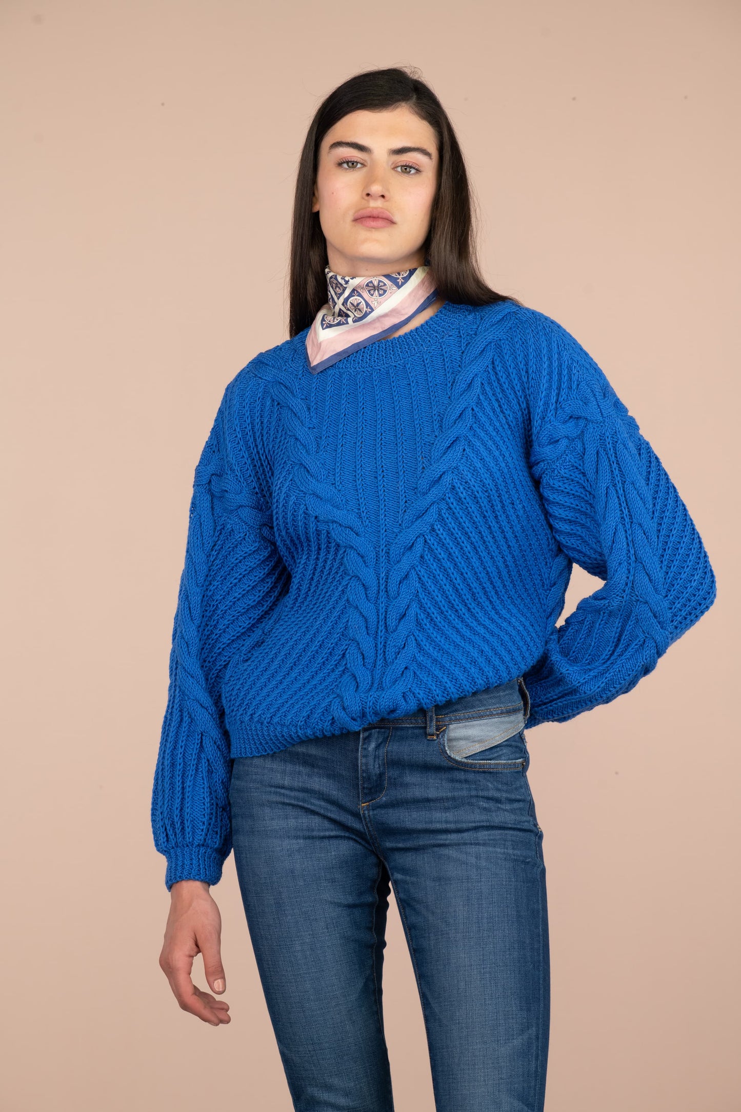 Pull Vika à tricoter.