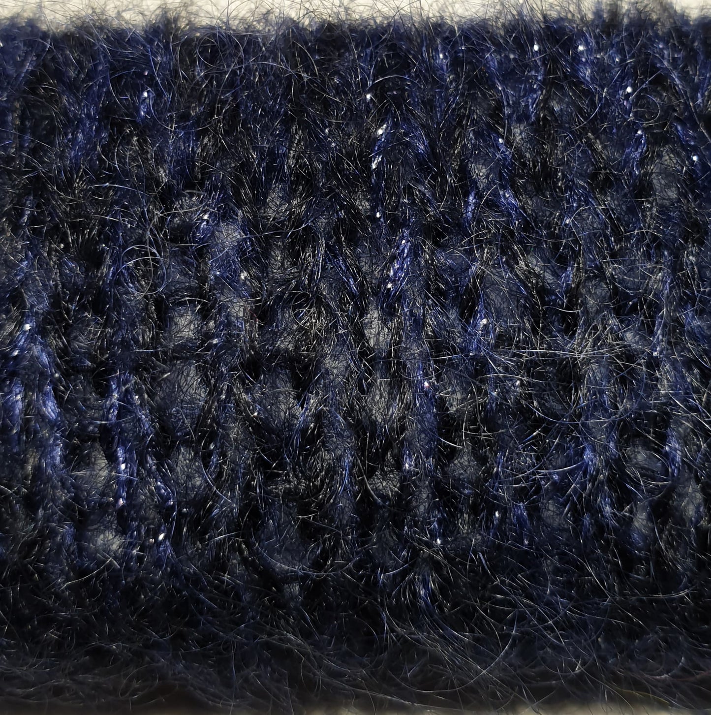 Tricot mohair Noir et nuit honey moon et sirius