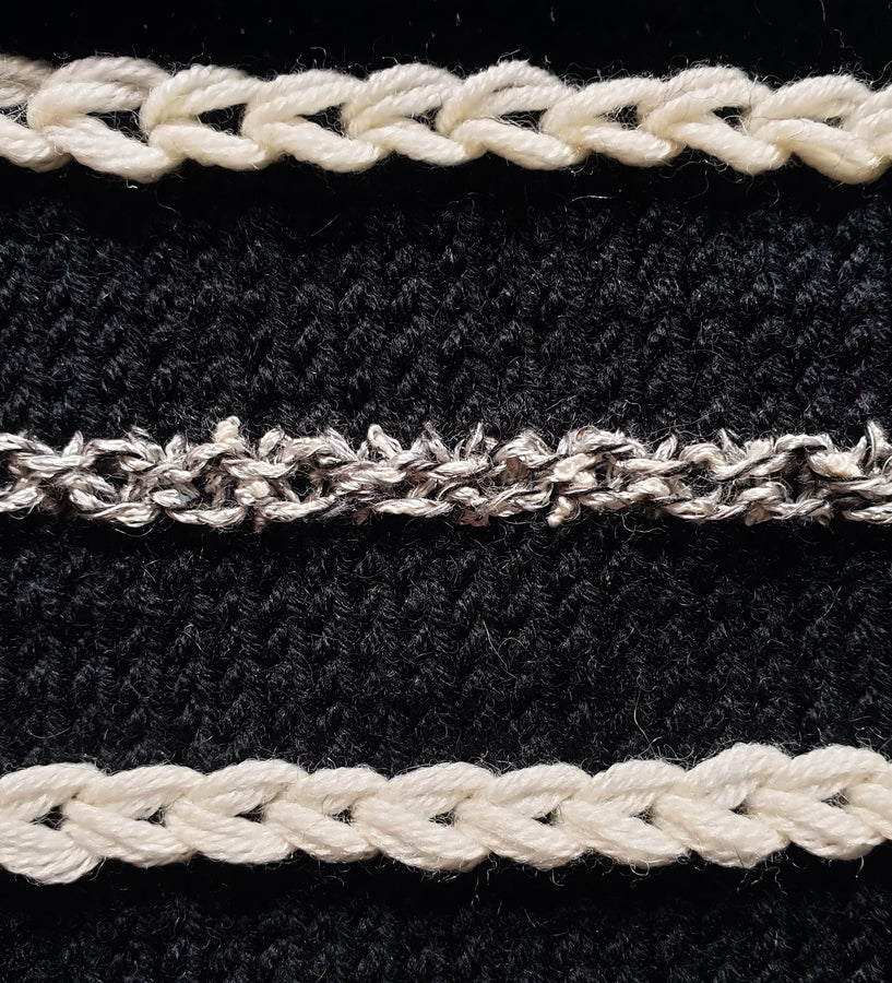 Charger l&#39;image dans la galerie, Pull à tricoter merinos noir mouette arizona
