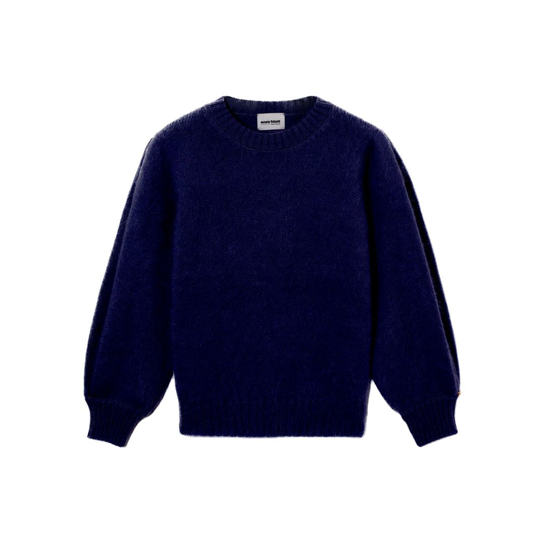 Pull Alix Angora Marine et doré