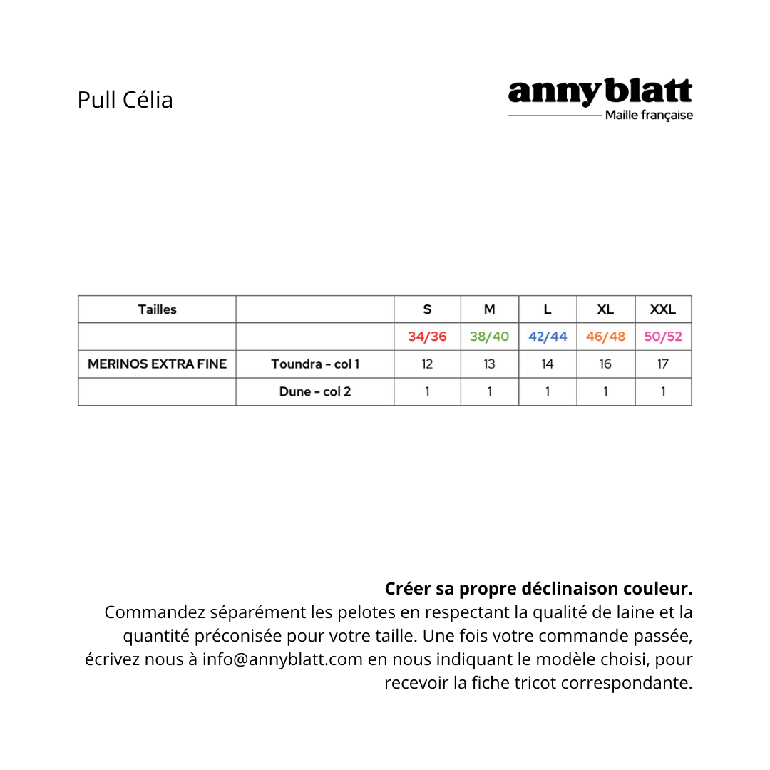 Pull Celia à tricoter
