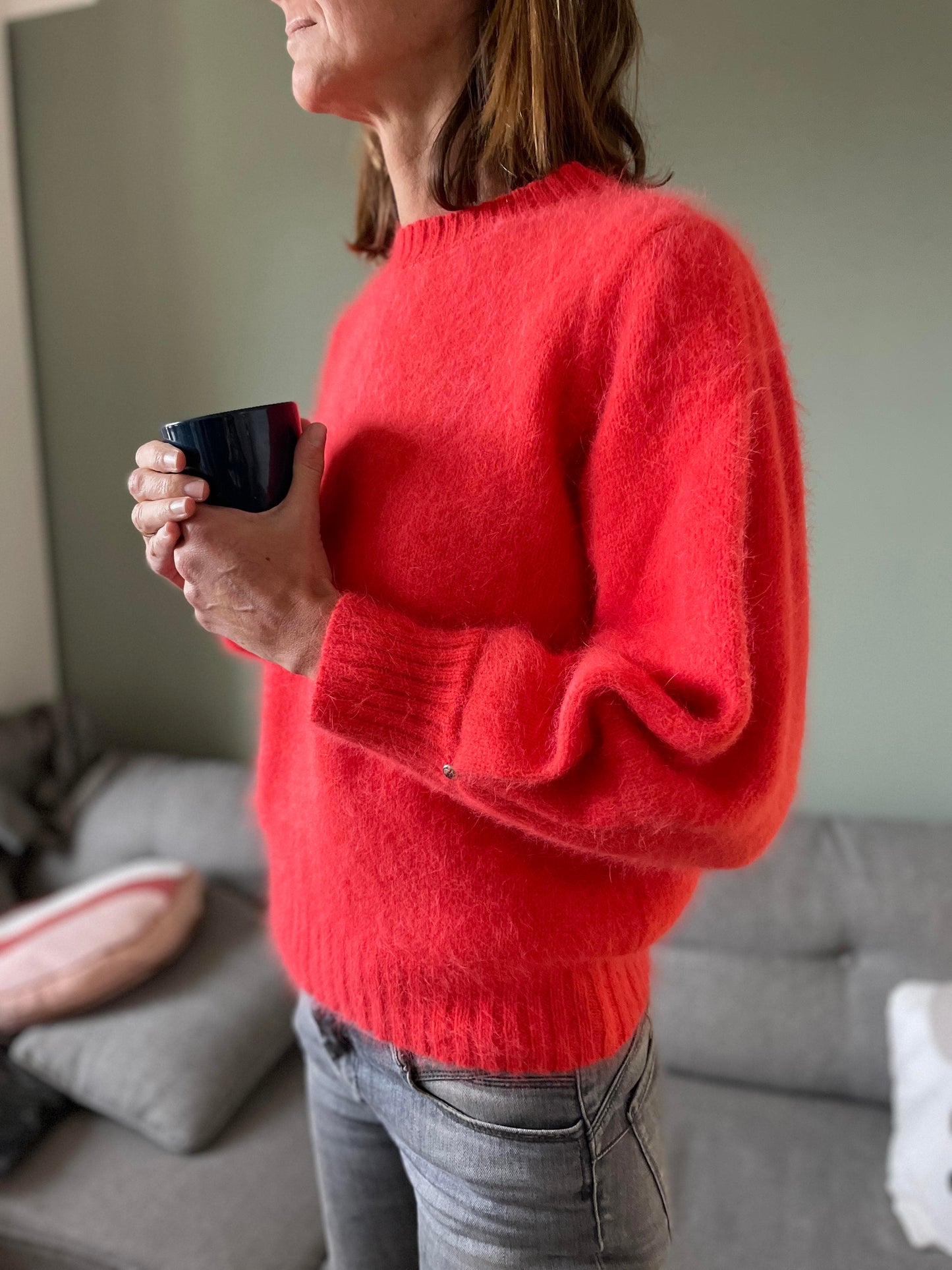 Pull Alix Angora Capucine