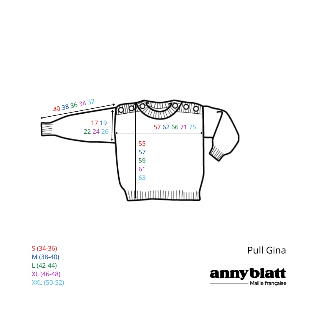 Pull Gina à tricoter.