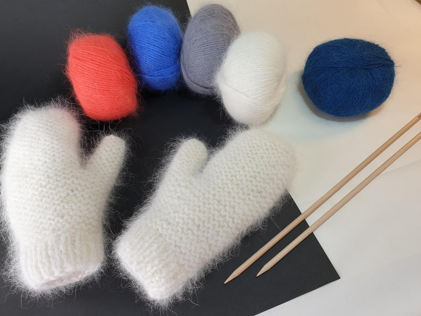 Moufles Megève à tricoter.