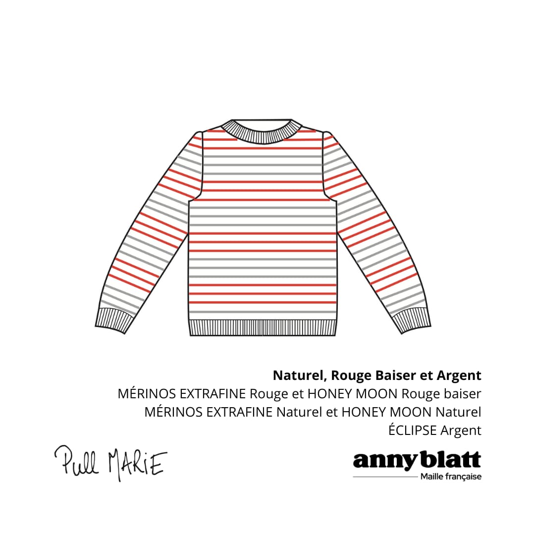 Pull mérinos Naturel rouge baiser et argent Marie .png