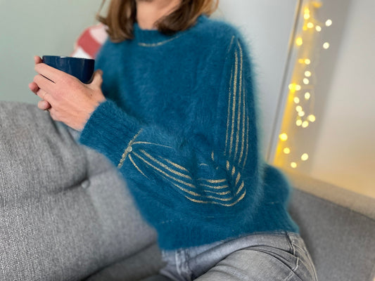 Pull Alix Angora Pacifique et doré