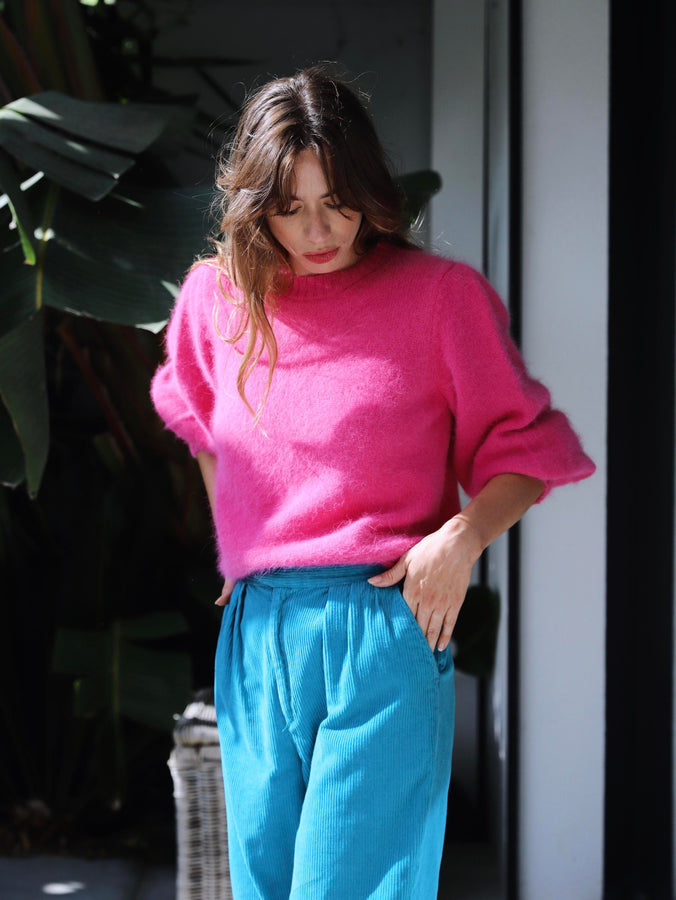 Charger l&#39;image dans la galerie, Pull Alix Angora Rose Sorbet
