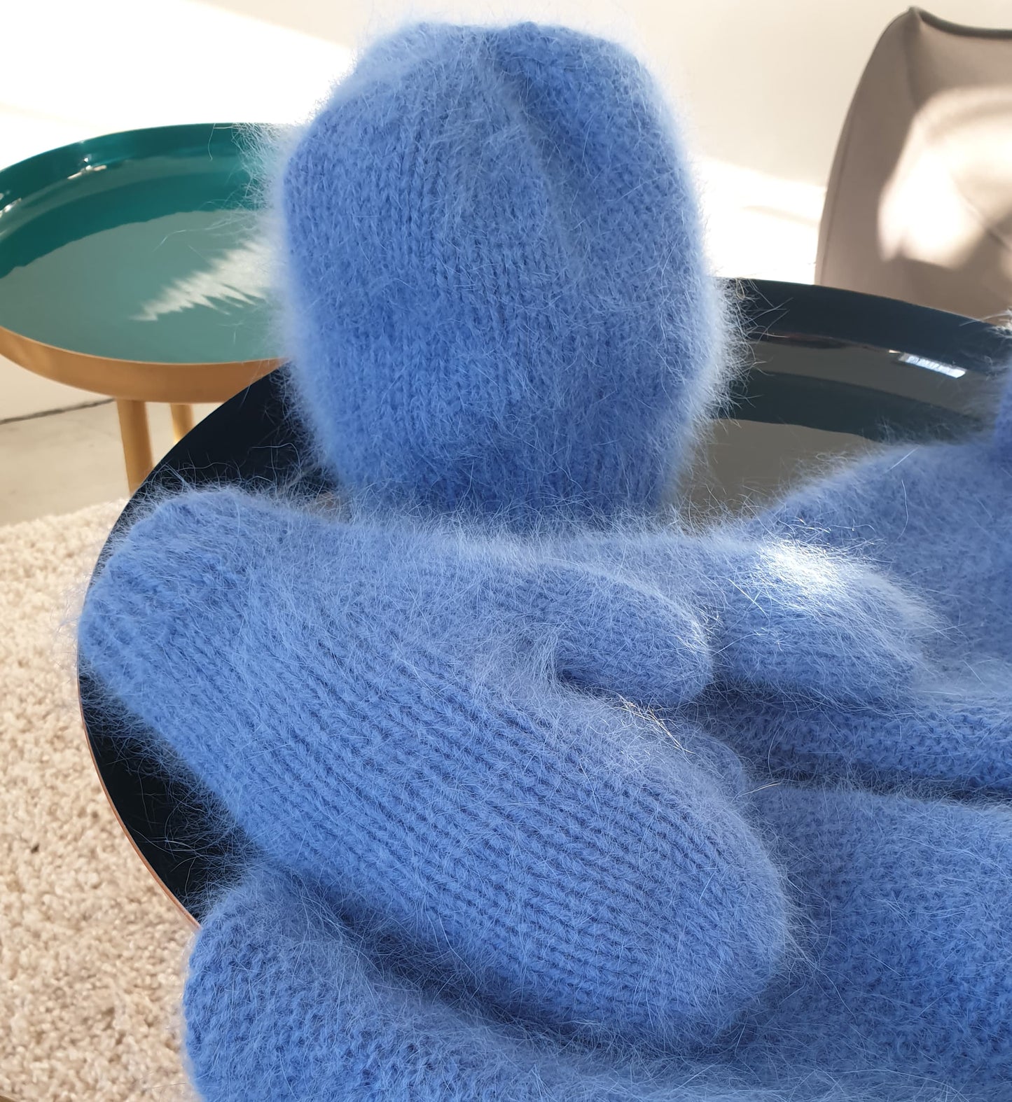 Moufles et bonnet Tignes à tricoter.