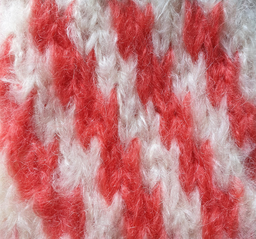 Charger l&#39;image dans la galerie, Manteau à tricoter mohair et laine capucine et naturel zita
