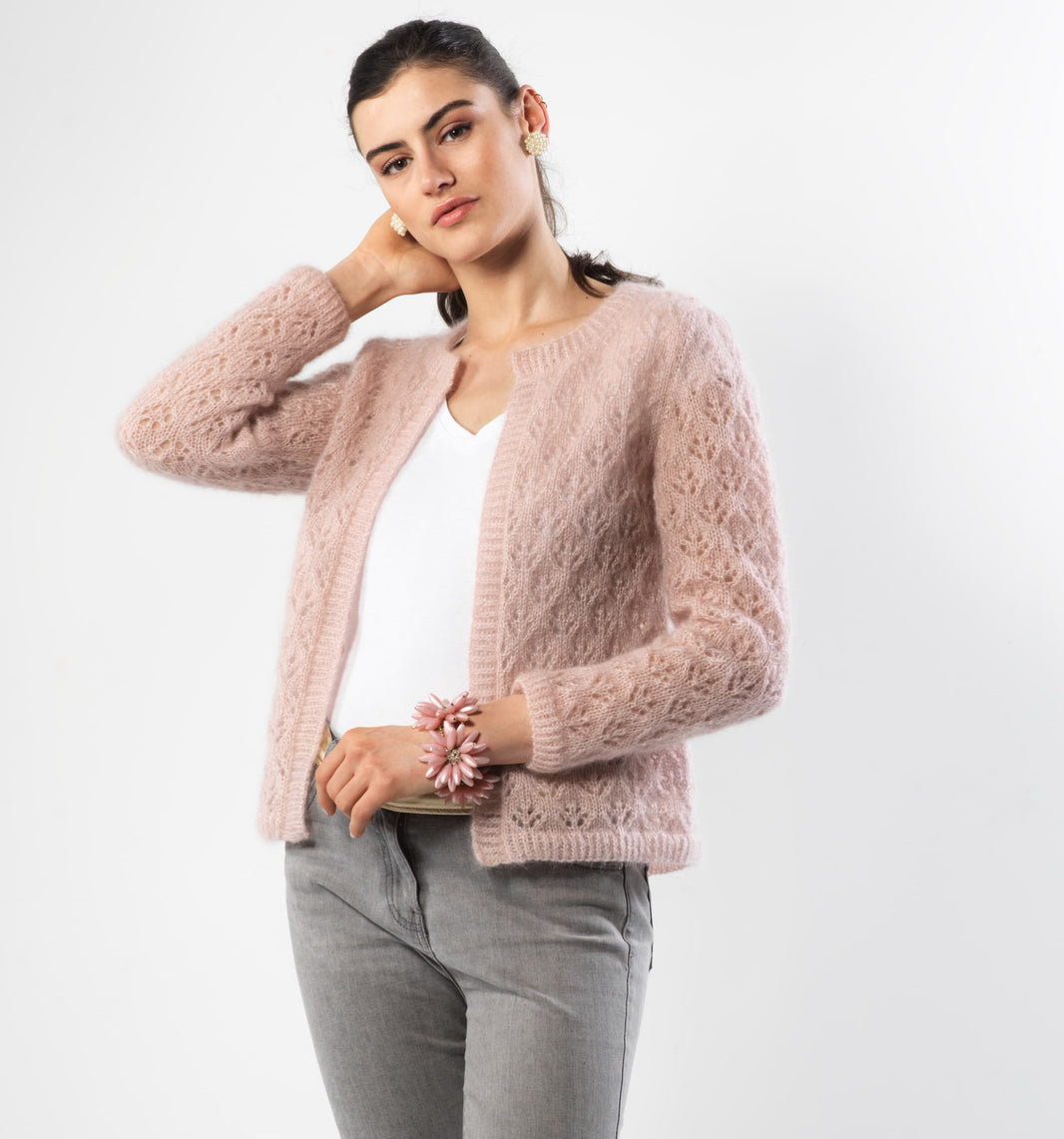Veste Courte Tricot Chic Noir - Style Zippé, Doublure Viscose, Taille F38 (occasion Très Bon état)