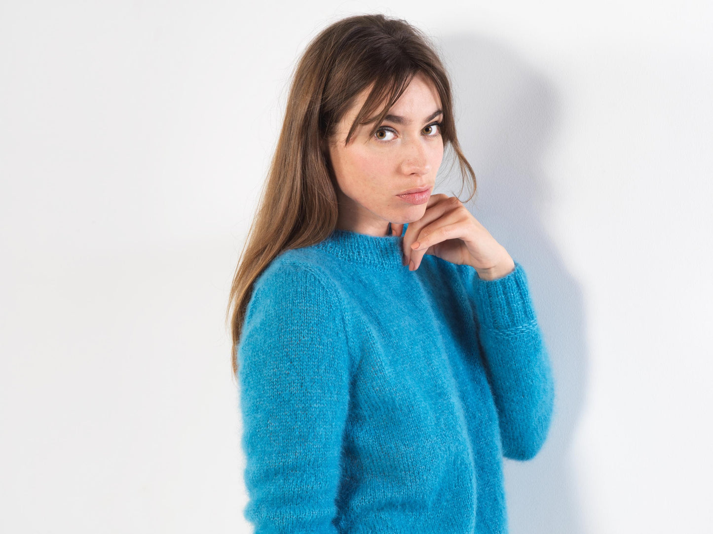 Pull Ambre uni à tricoter
