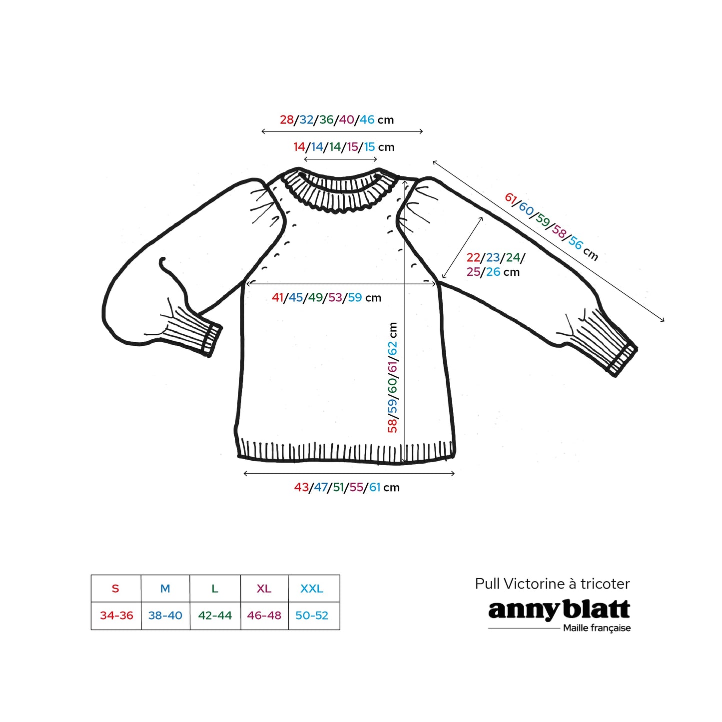 Pull Victorine à tricoter pour l'été
